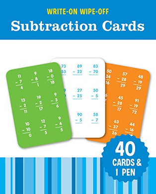 Dry Erase Subtraction Cards